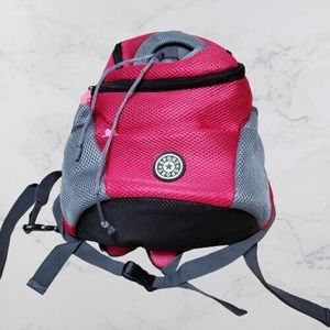 Sport Neopren Backpack Purse Pink/Gray Minnie Mouse Zipper Pulls Drawstring